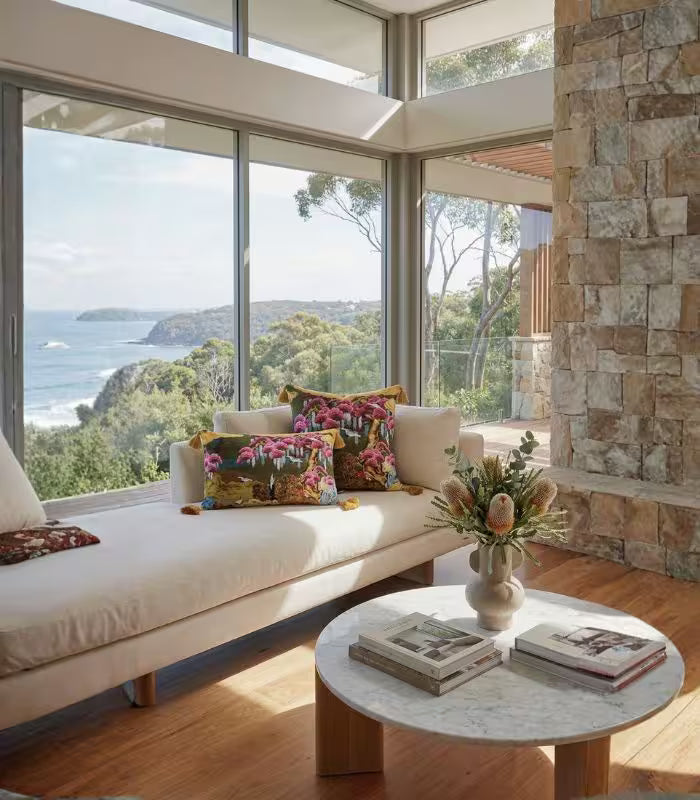 East Asian Garden Tasseled Decorative Cushion Cover - Velvet