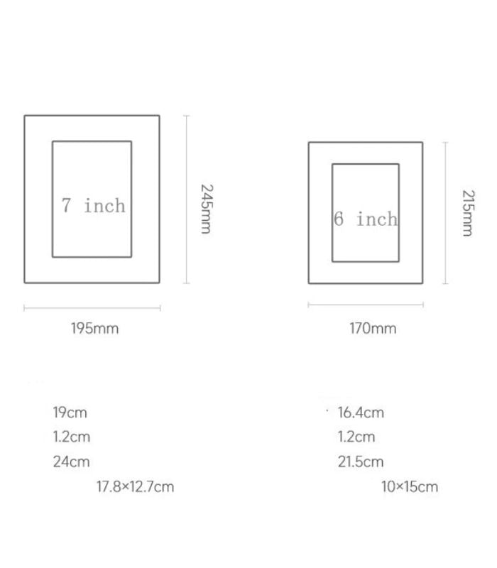 Picture Frame Shagreen Leather Alloy