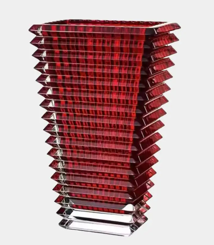 Crystal Glass Tabletop Vase Rectangular 28 cm