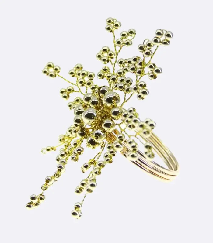 6er Set Perlen Serviettenringe 5,5cm Perlen, Serviettenringe