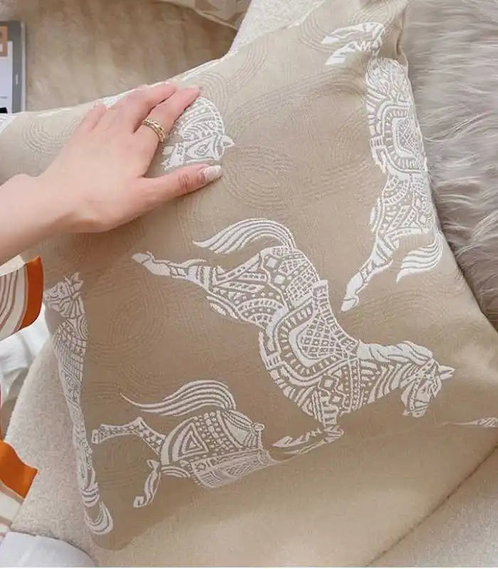 Modern Woven Cushion Cover Embroidered 45x45cm (18x18 in)