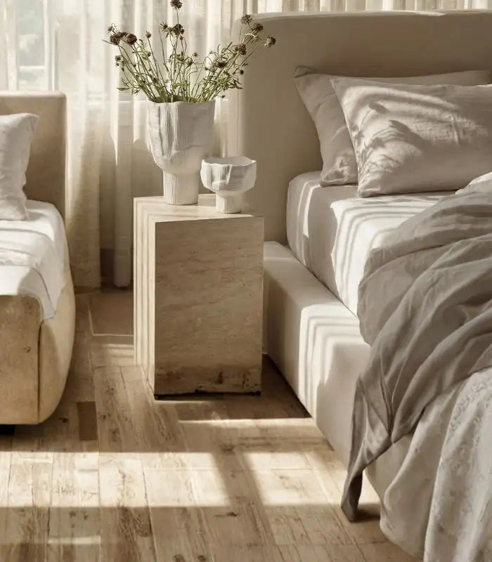 Lune Decorative Bowl / Table Top Vase White Matt