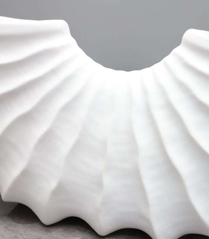 Vase Handcrafted Shell Shaped Living Room Decor