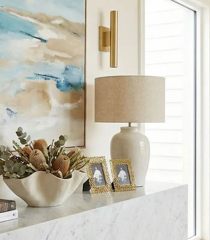 Picture Frame Golden Leaves Metal Photo Frame