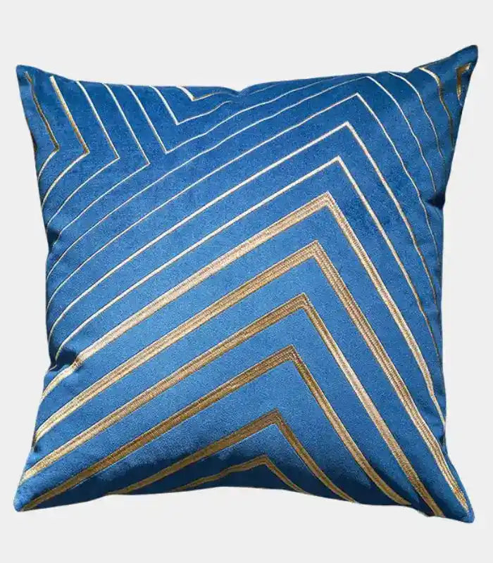 Paddy Velvet Cushion Cover with Gold Embroidery