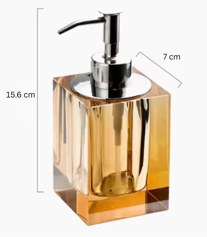 Bathroom Accessories Crystal Glass Amber