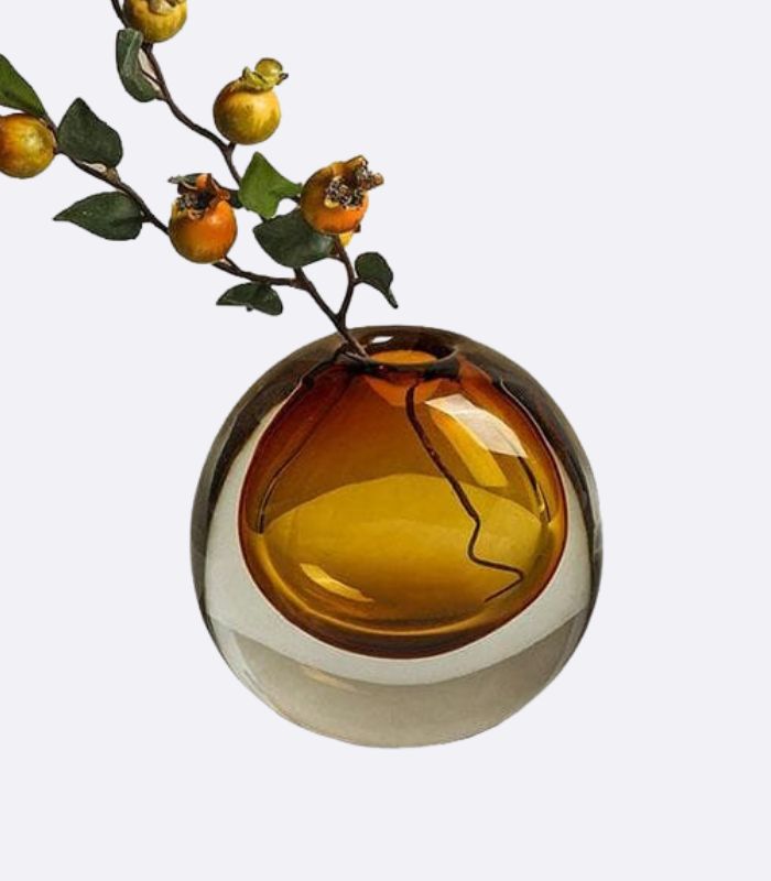 Decorative Crystal Glass Vase 14.5cm