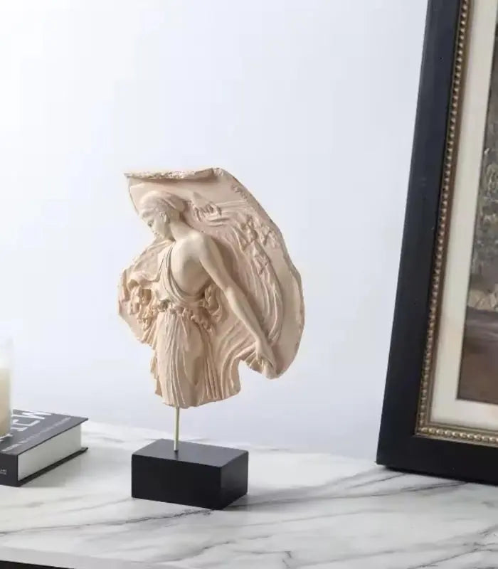 Elysian Grace Sculpture – Classical Fragment on Display Stand (35 cm / 13.8 in)
