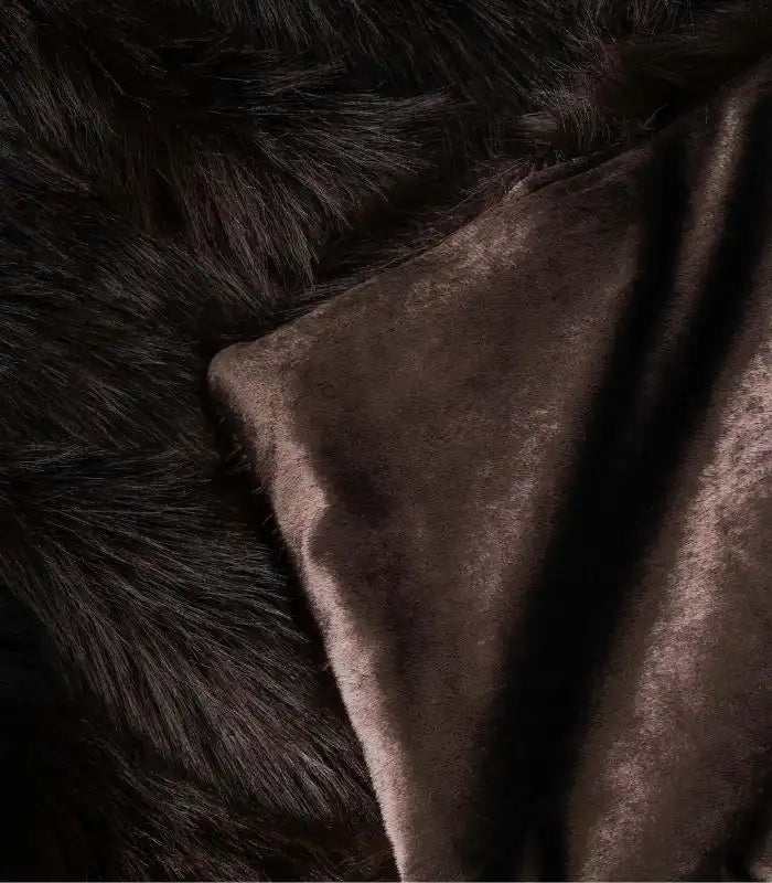Faux Fur Throw Blanket Plush Faux Fur Throw Chocolate Brown