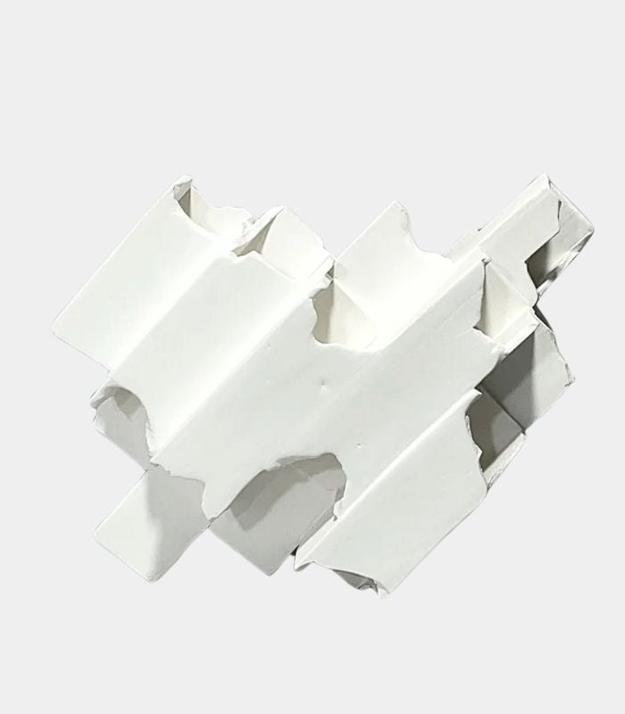Ceramic Modern Sculpture Celestial White
