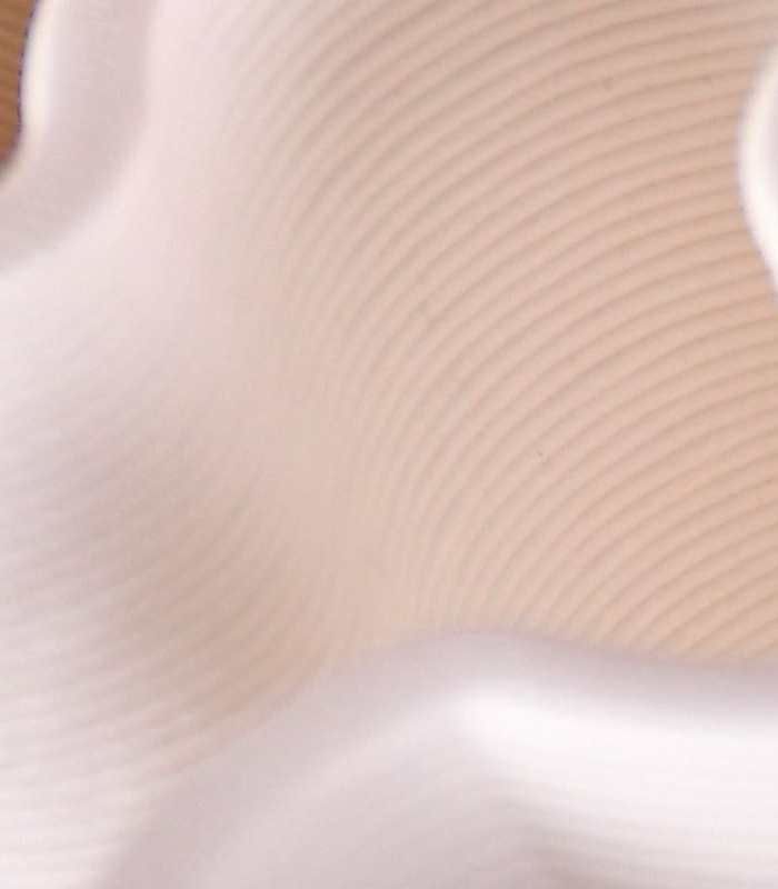 Table Top Vase Twist Centrepiece Ceramic White 22 cm 1.5 kg