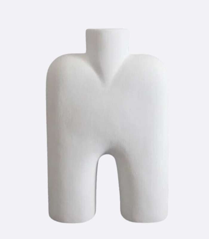 Villa White Ceramic Vase