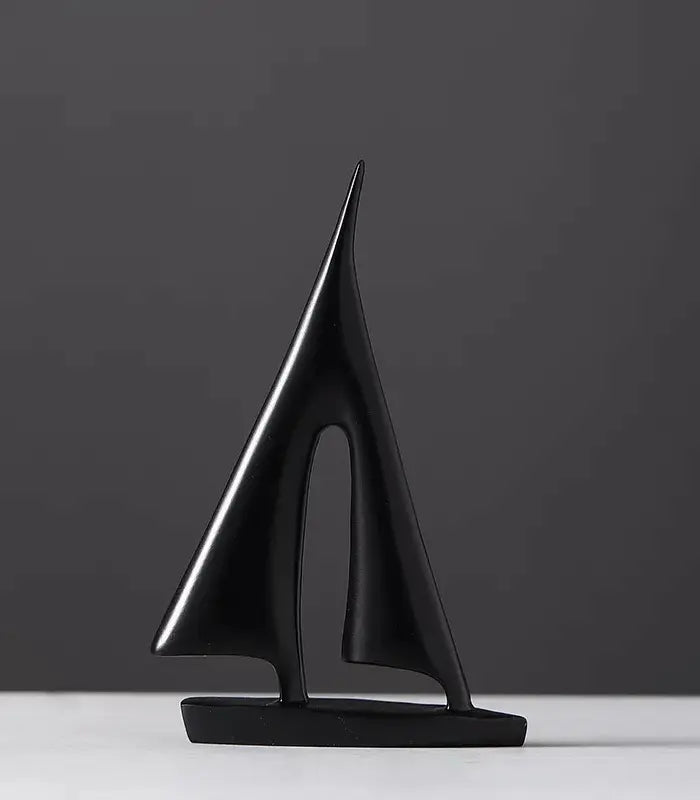 Sailboat Resin Sculpture Home Decoration 21 cm