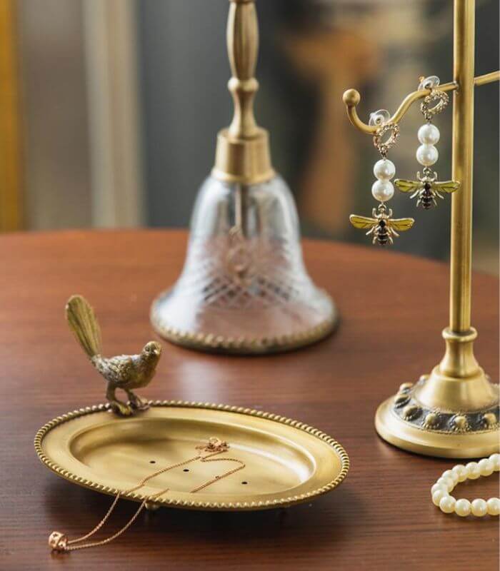 Vintage Soap Dish Trinket Tray Brass 15 cm