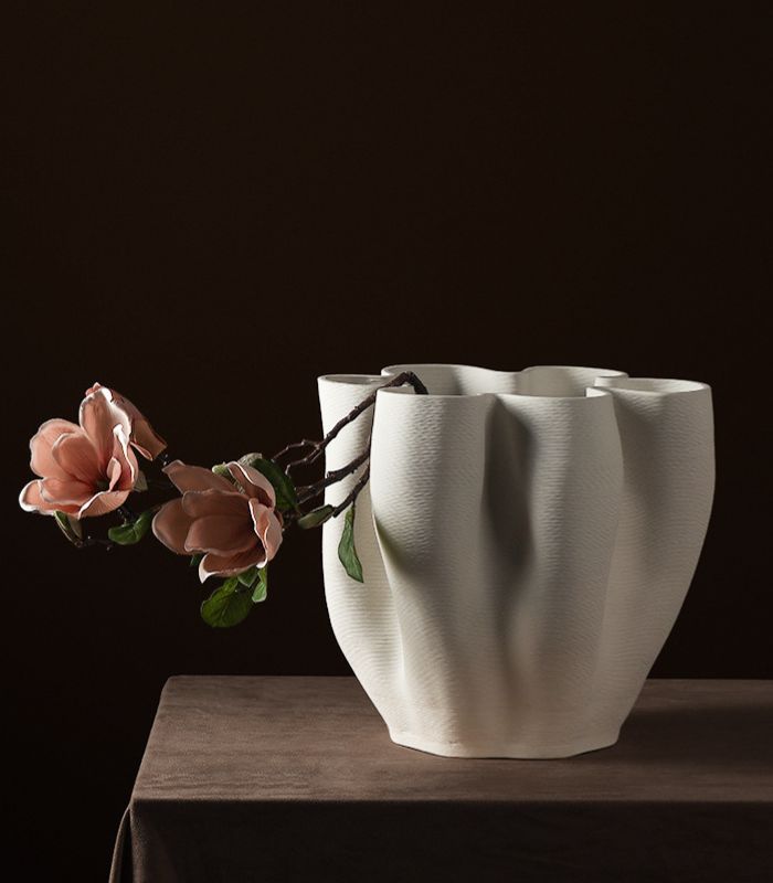 Large Ceramic Vase White Last Aristocrat