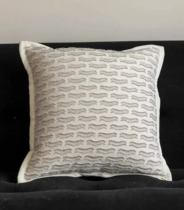 Luminous Cushion Cover Elegant Jacquard Decorative Throw Pillows 45x45 cm