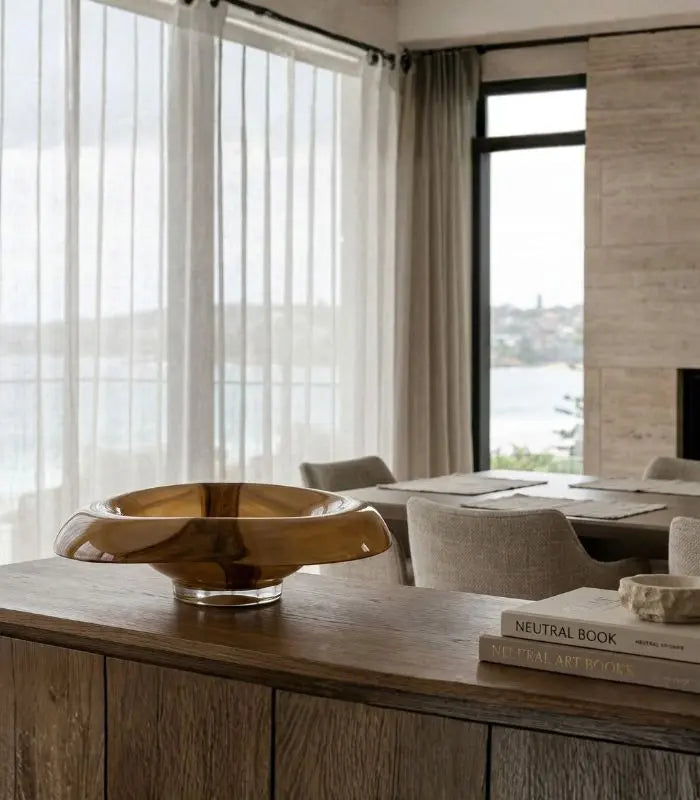 The Aurora Handblown Art Glass Bowl 29 cm