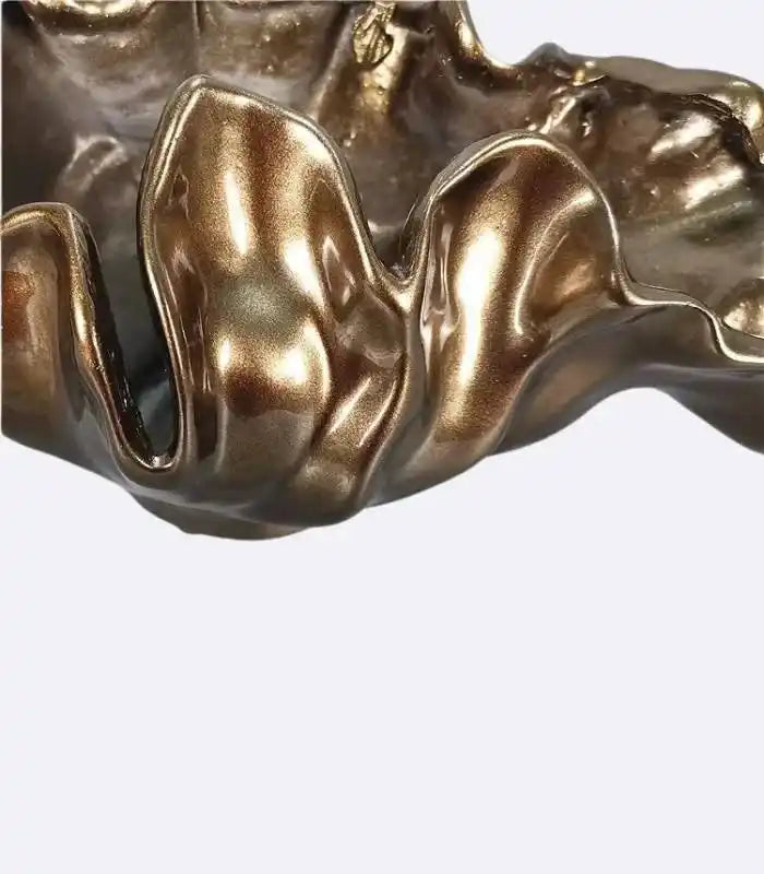 Bolide Bowl Table Top Vase Resin Bronze