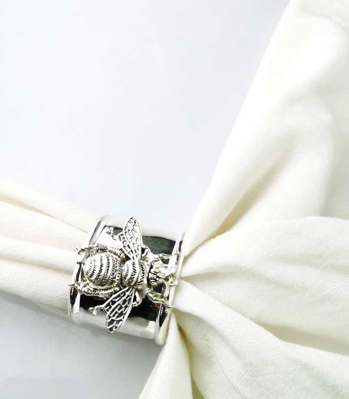 4 Pcs Bee Napkin Rings 5.5cm