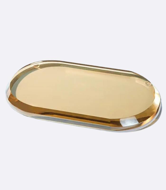 Bathroom Accessories Crystal Glass Amber