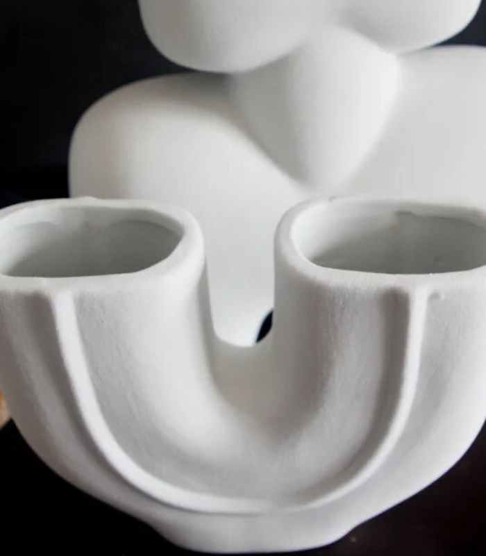 Villa White Ceramic Vase