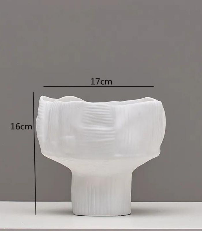 Lune Decorative Bowl White Matt