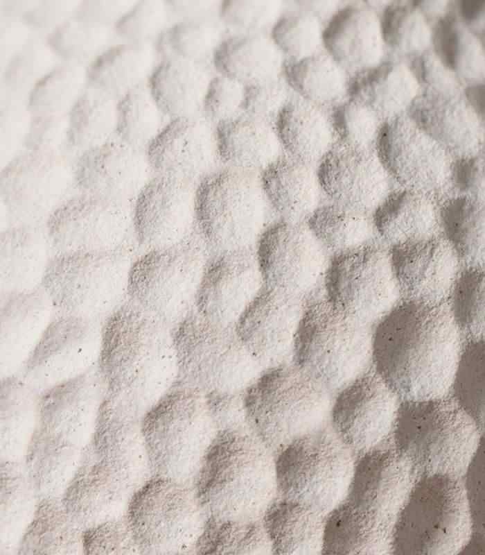 Table Top Vase Amphora Ceramic Off White