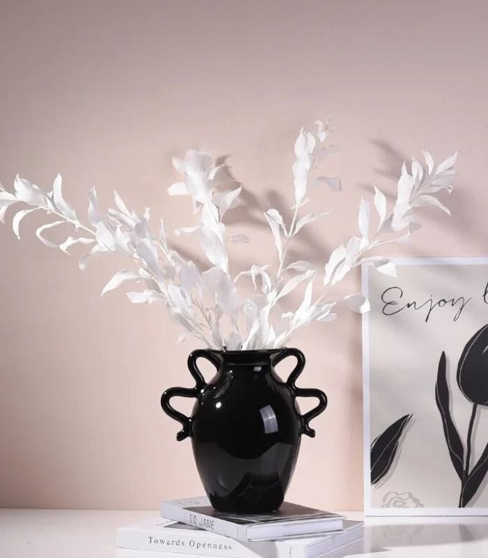 Chelsea Table Vase Ceramic Black