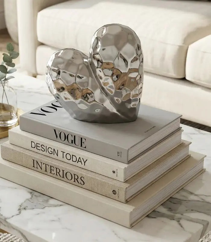 Heart Shape Ceramic Sculpture Ceramic 19 cm (7.48 in)