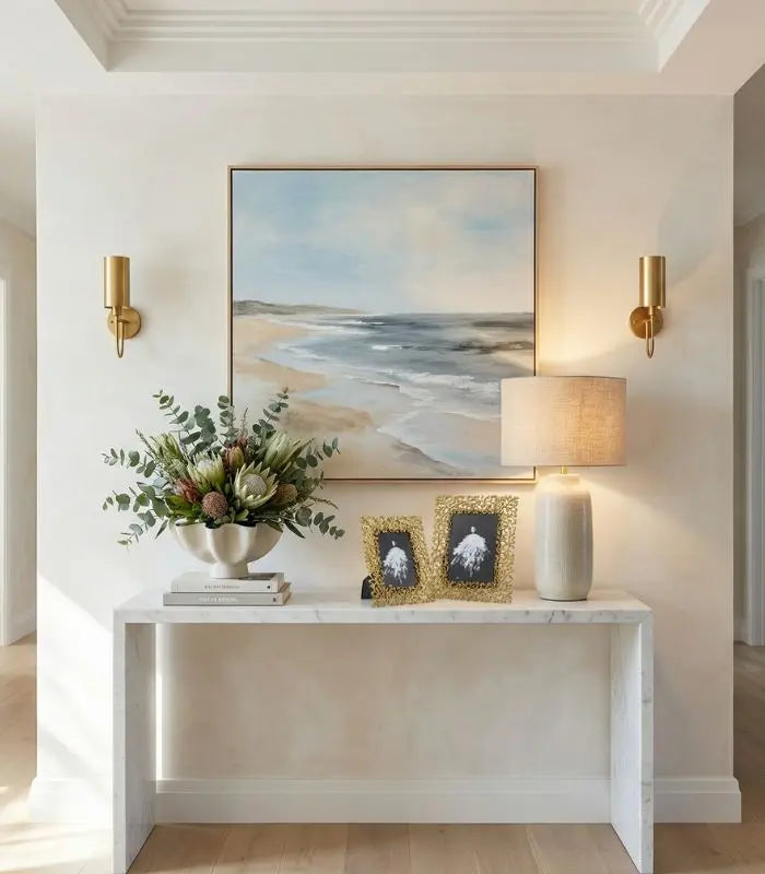 Picture Frame Golden Leaves Metal Photo Frame