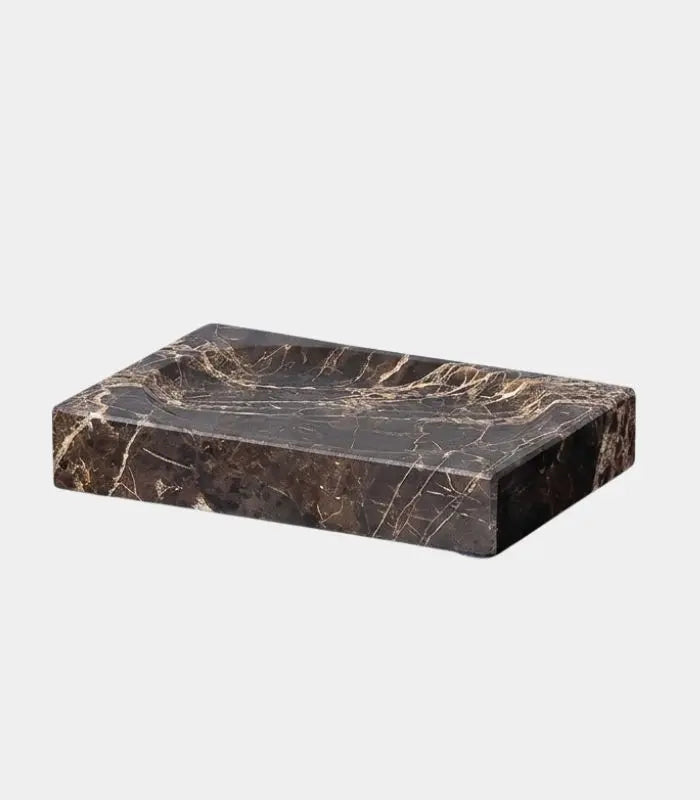 Natural Marble Soap Dish – Artisan Stone Bathroom Accessory