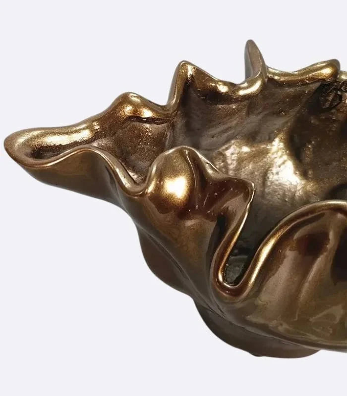 Bolide  Bowl Table Top Vase Resin Bronze