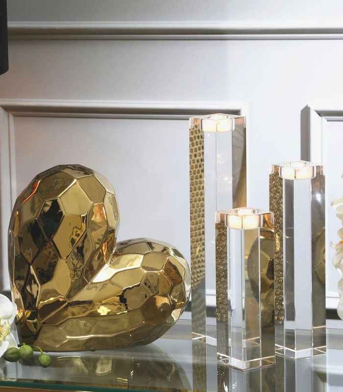 Heart Shape Ceramic Sculpture Ceramic 19 cm (7.48 in)