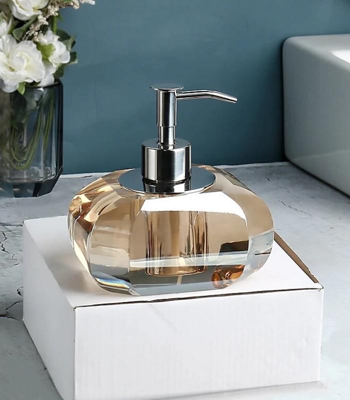 Bathroom Accessories Crystal Glass Amber