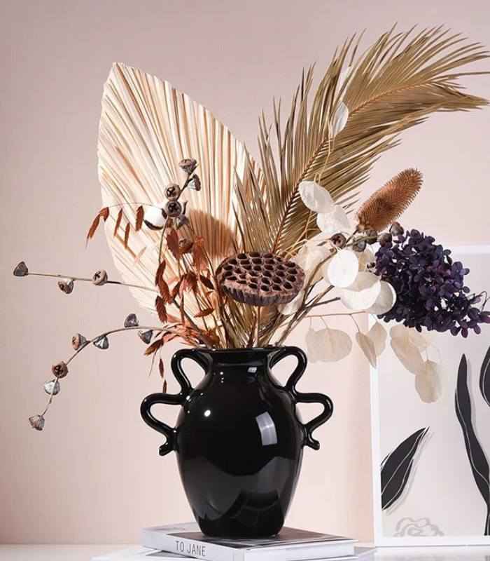 Chelsea Table Vase Ceramic Black