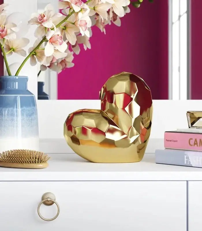 Heart Shape Ceramic Sculpture Ceramic 19 cm (7.48 in)