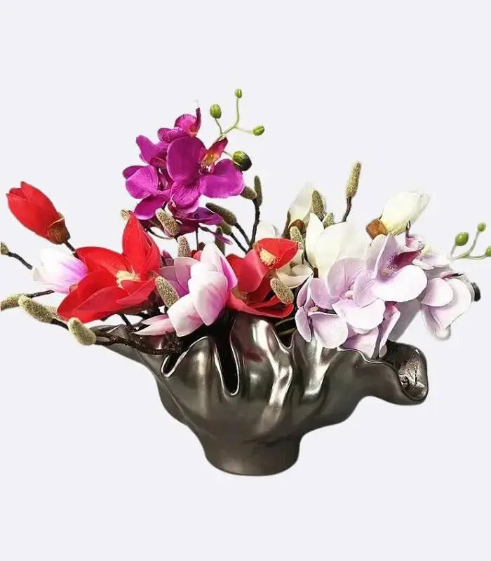 Bolide Bowl Table Top Vase Resin Bronze