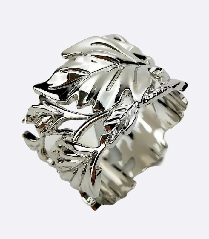 Set 6 Stück Serviettenringe Magic Forrest Metall