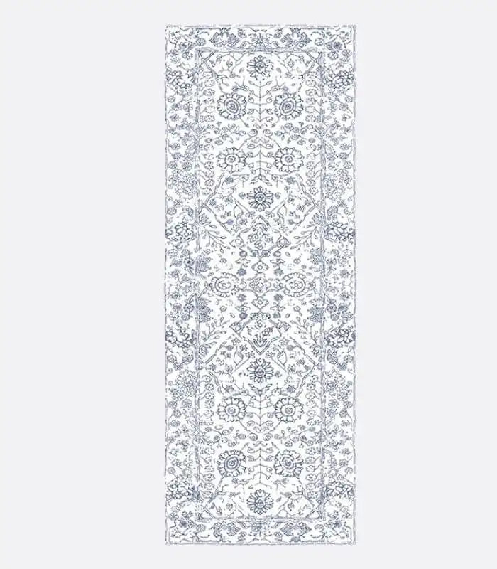 Hallway Runner Rug Bedside Rug Blue