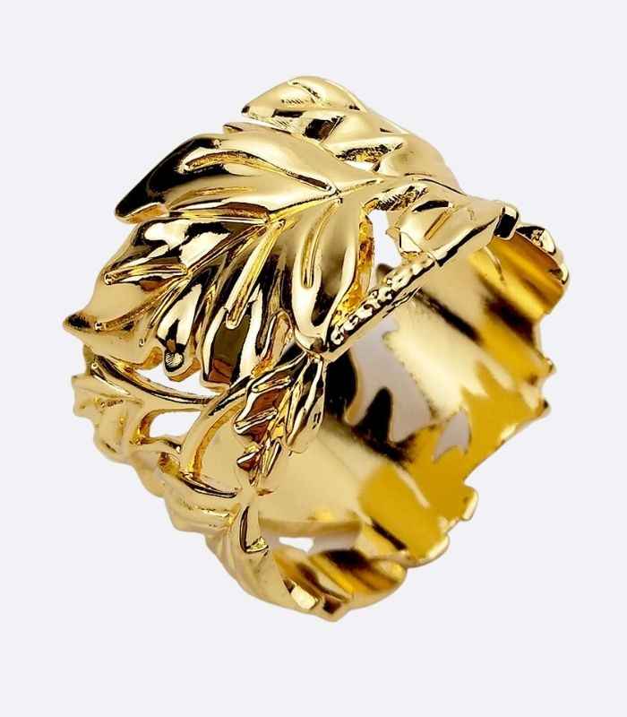 Set 6 Pcs Napkin Rings Magic Forrest Metal