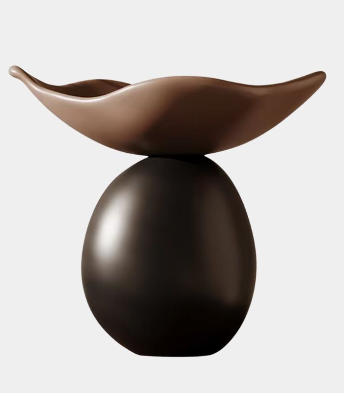 Modern Resin Decorative Fruit Bowl - Elegant Home Decor Centerpiece 27.5 cm