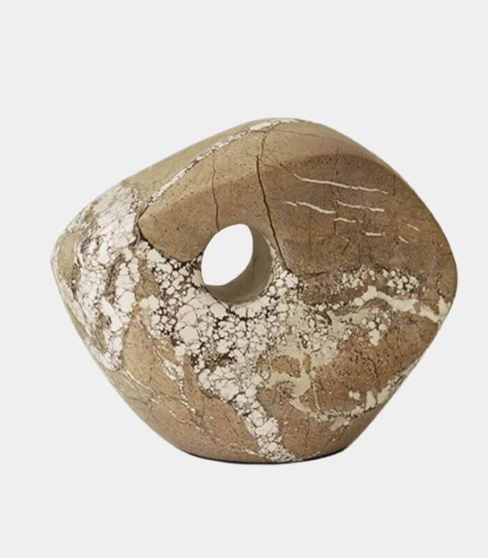 Fossilized Marble Sculptural Object