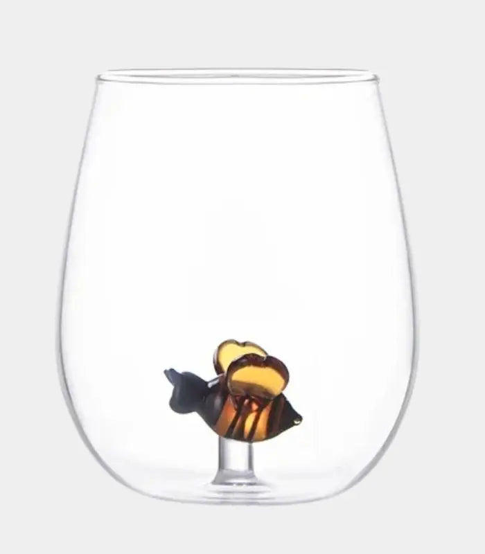 Honeycomb Glass Tumbler – Bee Accent Design