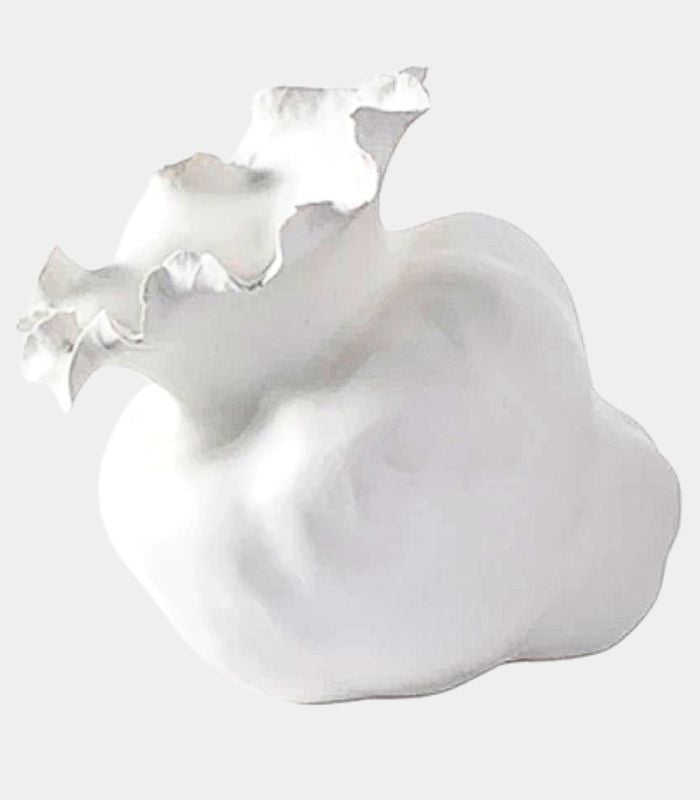 Seraphina Organic Form Ceramic Vase – Sculptural Petal Design 26.5 cm