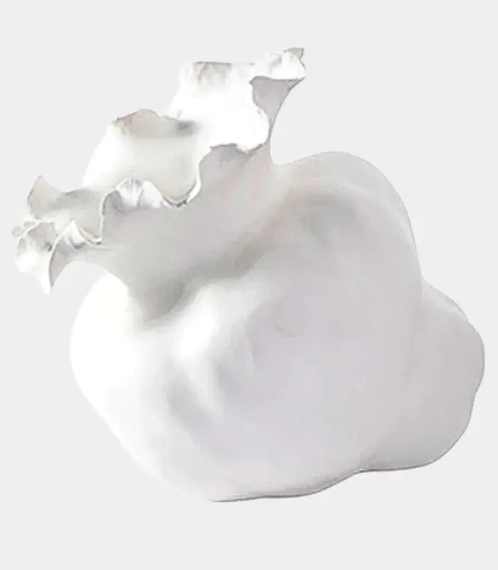 Seraphina Organic Form Ceramic Vase – Sculptural Petal Design 26.5 cm