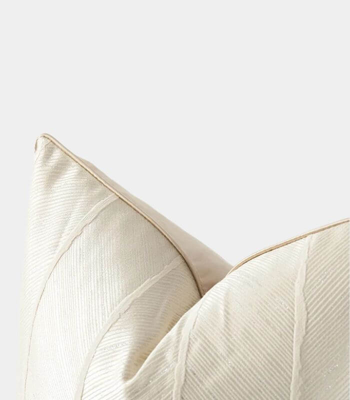Serenity Textured Stripe Decorative Cushion Cover – Premium Jacquard Weave