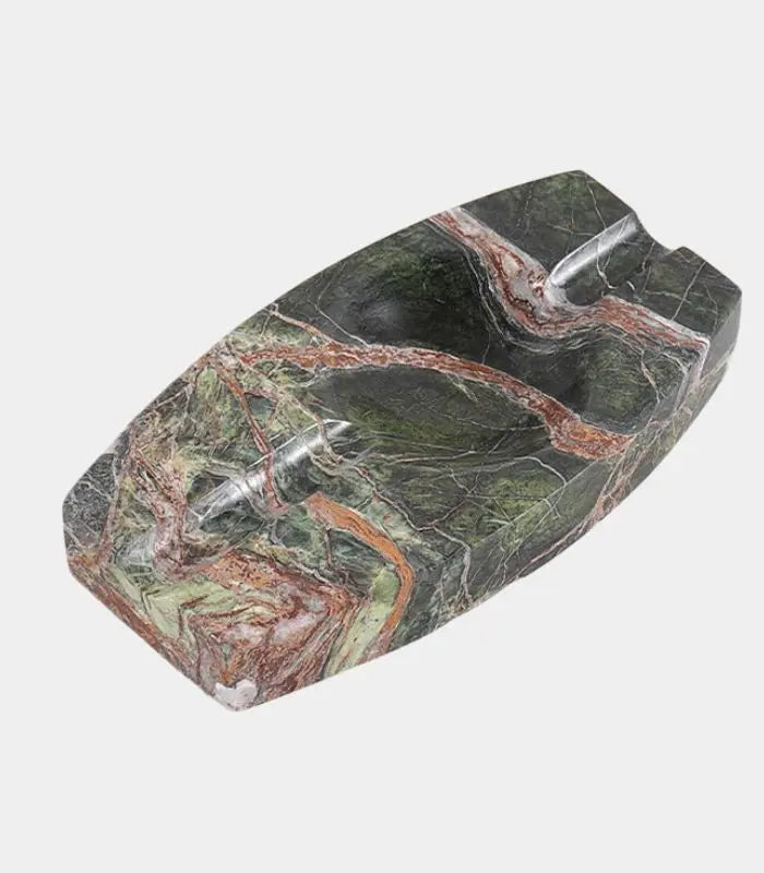 Forest Green Natural Marble Cigar Ashtray 20 cm (7.87 in)
