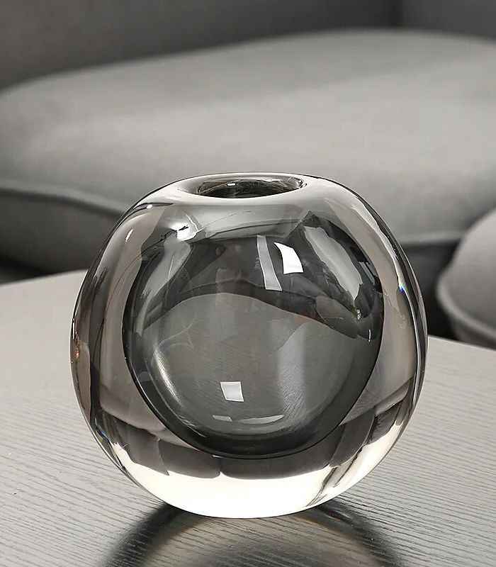 Decorative Crystal Glass Vase 14.5cm