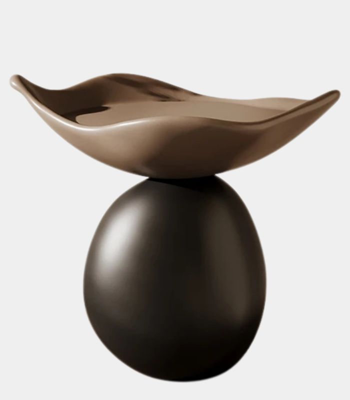 Modern Resin Decorative Fruit Bowl - Elegant Home Decor Centerpiece 27.5 cm