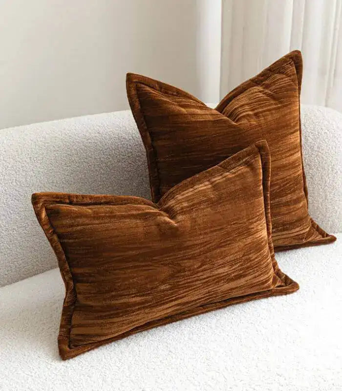 Caramel Brown Cushion Cover | Pillow Case Velvet